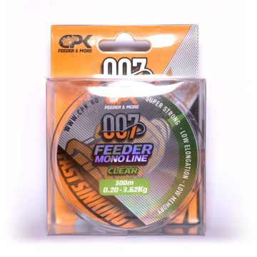Fir Monofilament CPK Feeder Monoline, Clear, 300m