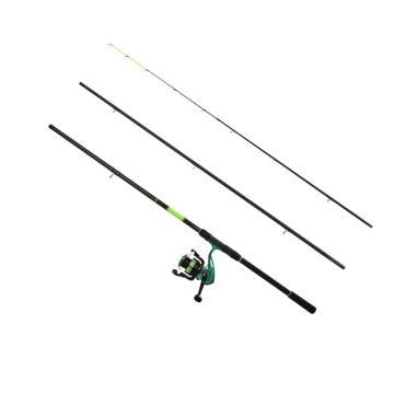 Combo Feeder Delphin GreenFEED, Lanseta Wasabi Feeder NXT, 3.60m, 100g, 3+3buc + Mulineta Elixir 4000 + Fir Kyoto 0.261mm/200m