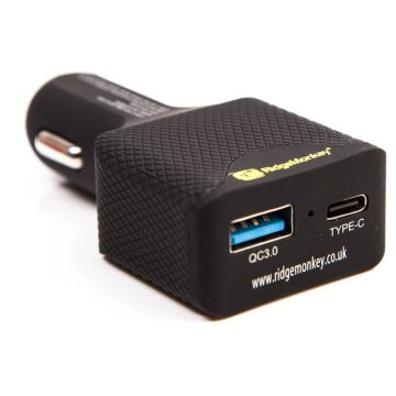 Adaptor Incarcator de Masina RidgeMonkey Vault 15W USB-C Car Charger