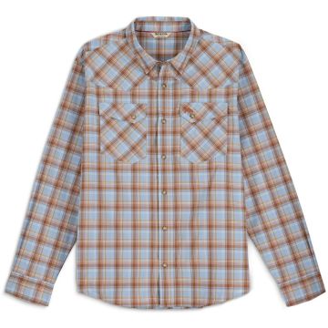 Ing Simms Men's Brackett LS Shirt, Steel Blue