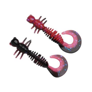 Berkley Powerbait Power Curly csali, Salmon Egg Red/Black, 4cm, 12db/csomag