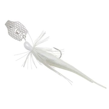 Chatterbait Savage Gear, White Silver, 10cm, 8.5g
