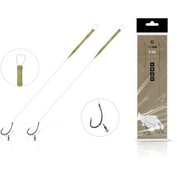 Rigkészletek Delphin The End D-Rig, 20cm, 17lbs, 2db/csomag