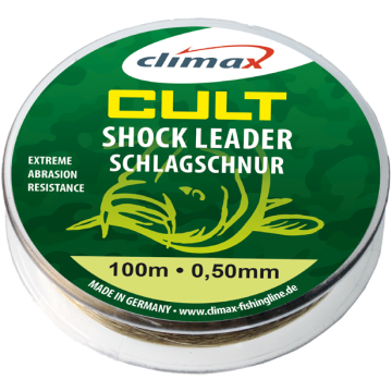 Monofilament előkezsinór Climax Cult Shock Leader, 100m