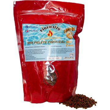 Fire Baits Fishmeal Red peletták, 1kg