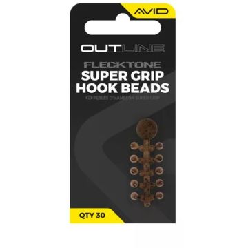 Sztoper Avid Carp Outline FleckTone Super Grip horoggyöngyök, 30 db/csomag