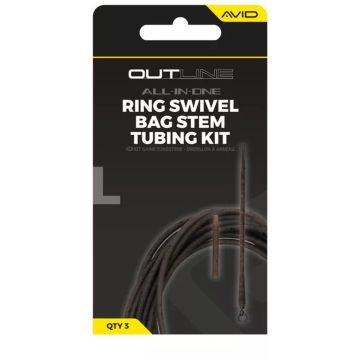Kit Monturi Avid Carp Outline Bag Stem Tungsten Tubing, 3buc/plic