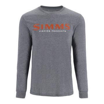 Bluza LS T | Simms Logo, Athletic Heather