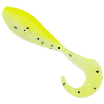 Twister Bass Assassin Curly Shad, Lime Chartreuse Ghost, 5cm, 10db/csomag