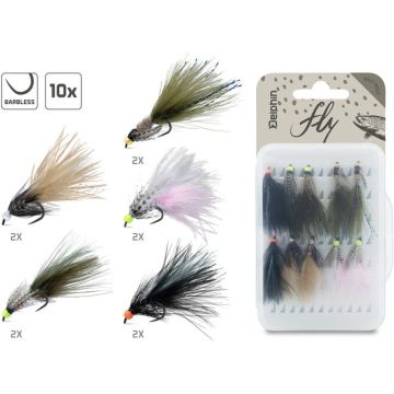 Delphin műlegyek szett, Wild Trout, 10buc