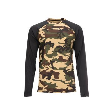 Bluza de Corp Simms Lightweight Baselayer Top Woodland Camo
