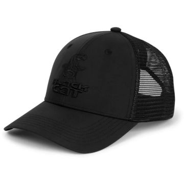 Sapca Black Cat Black Trucker, Black