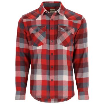 Simms Santee Flanel Ing Auburn Red/Slate Buffalo Check