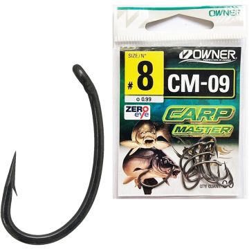 Owner CM-09 Carp Master Curve Shank Magic Fusso horgok