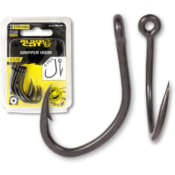 Carlige Black Cat Gripper Hook DG Coating, 6buc/plic