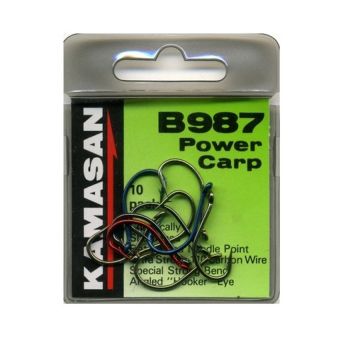 Carlige Kamasan B987 Power Carp, Black Nickel, 10bucplic