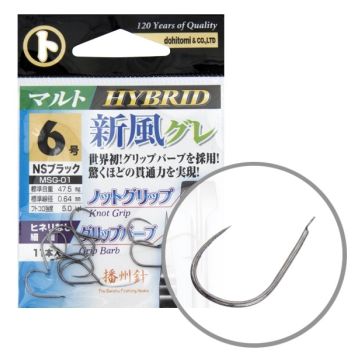 Maruto Barbless MSG-01 Hybrid horgok, Black Nickel