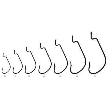 Carlige Offset Rapture Worm, 10buc/plic