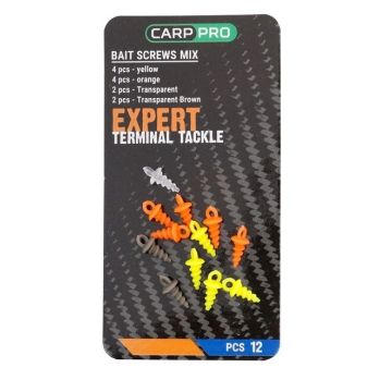 Surub pentru Momeala Carp Pro Bait Screw Mix, 12bucplic