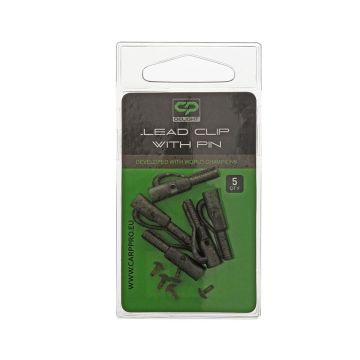 Clips Plumb Pierdut Carp Pro Delight Lead Clip With Pin, Camo 5buc/plic