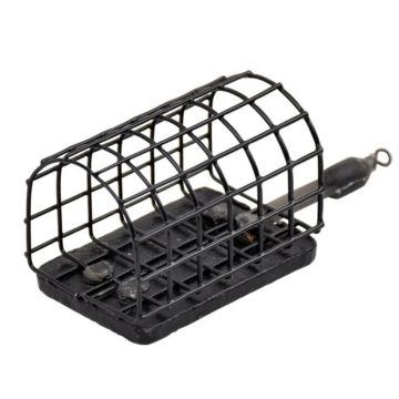 Garbolino Flat Oval Feeder fémdrót kosár nyitott végekkel, kicsi, 1 db/csomag