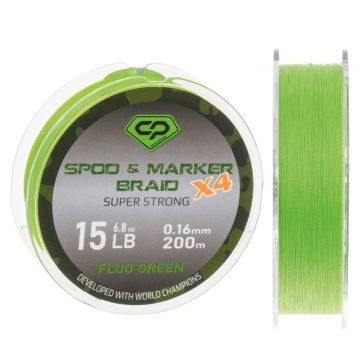 Fir Textil Carp Pro Diamond Spod & Marker Braid X4, Fluo Green, 200m