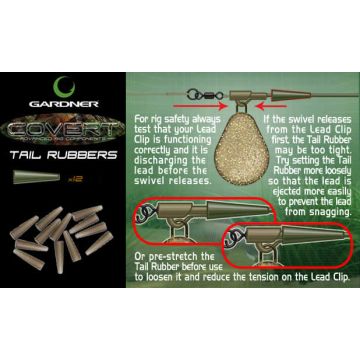 Gardner Convert Tail Rubbers biztonsági kúp, 12buc/tasak