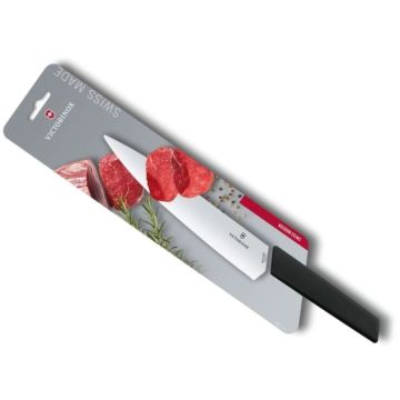Cutit de Carne Victorinox Swiss Modern Carving Knife Extra Wide, Lama 20cm, Negru