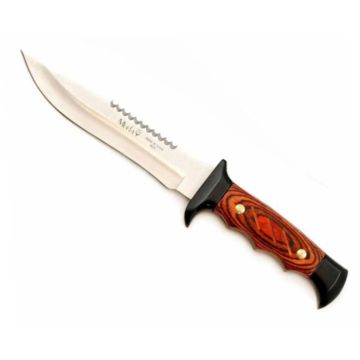 Cutit de Vanatoare Muela 5161-M, MoVa Steel, Zamak and Red Coral Pakkawood + Teaca Piele