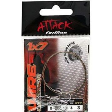 Formax Attack zsinór beépített horgonnyal, 25cm, 8kg, 3db/csomag