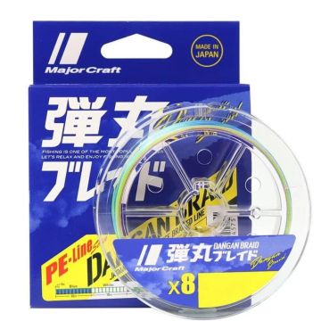 Major Craft Dangan Braid X8 Eging Special zsinór, többszínű, 150m