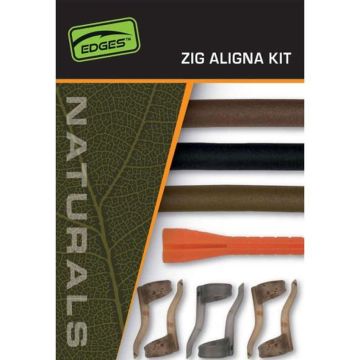 Fox Zig Rig Edges Naturals Zig Aligna szerelék készlet