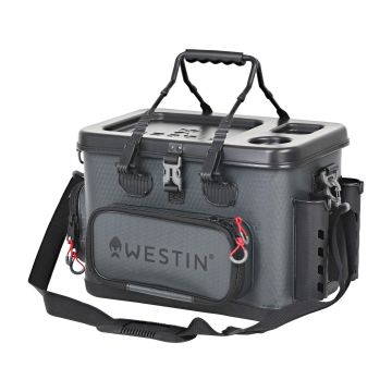 Geanta Accesorii Westin W4 Lure Bag Plus + 4 Cutii, Small, Titanium Black, 40x22x25cm