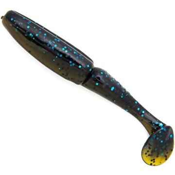 Shad Gambler Little EZ, Green Pumpkin Black Blue, 9.5cm, 9buc/blister