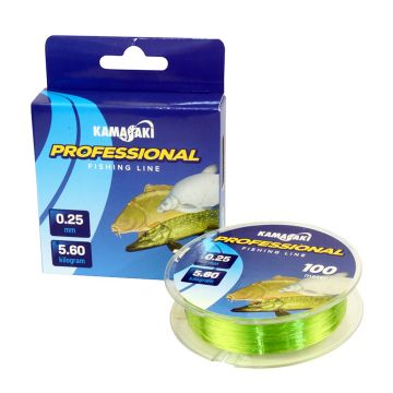 Kamasaki Professional monofil zsinór, világoszöld, 100m