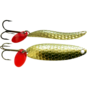 Lingura Oscilanta Bertilure Taifun Nr.2, Amprenta Solzi 3D, Culoare Gold, 5.9cm, 6.5g