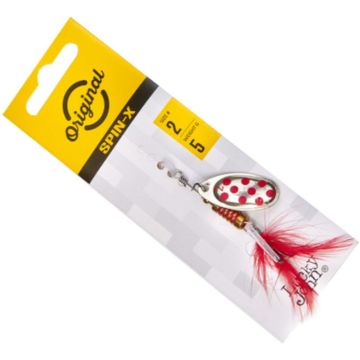 Lingurita Rotativa Lucky John Spin X Round, Culoare GR, Nr.2, 5g