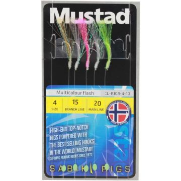 Taparine Mustad Multicolour Flash, 5db/tasak