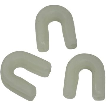 Zeck Mono Loop Thimble hurokhoz való hüvely, Alb, 10buc/tasak
