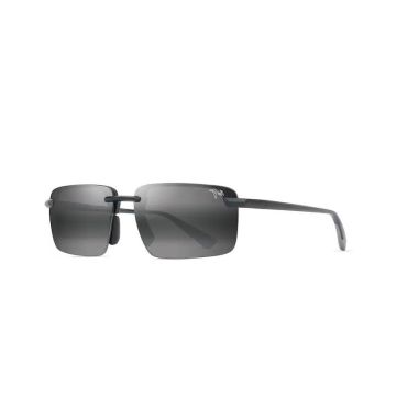 Ochelari de Soare Polarizati Maui Jim Laulima Asian Fit, Neutral Grey, Matte Black