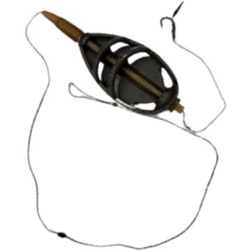 Montura Crap Inline cu Method Feeder Plat, Mon 46, 30g