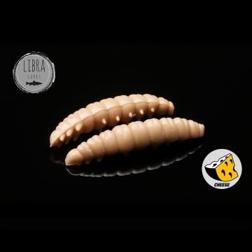Naluca Libra Lures Larva Cheese, Culoare 035, 3cm, 15bucborcan
