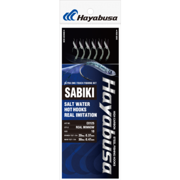 Taparina Hayabusa Sabiki, Real Minnow, Nr.7, 6buc/plic