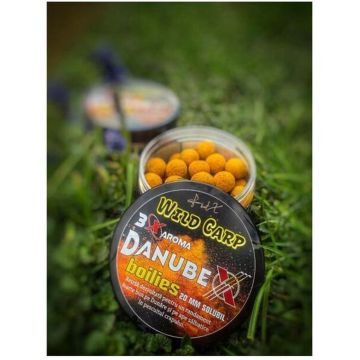 Boilies Solubil de Carlig FeederX Wild Carp DanubeX 3 Natural Mix Aroma, 20mm