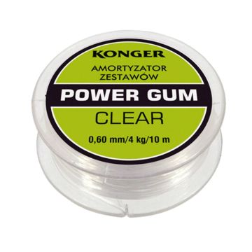 Elastic Konger Power Gum Method Feeder Shock Absorber, Átlátszó