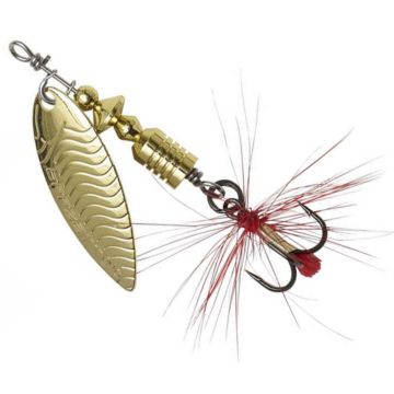 Lingurita Rotativa Dam Effzet UV-Spinner, Gold, 6g