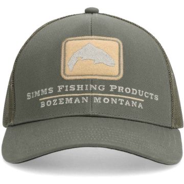 Sapca Simms Double Haul Icon Trucker, Smokey Olive