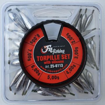 Set Plumbi Culisanti cu Silicon Filfishing, 7 Compartimente, 2.00-8.00g