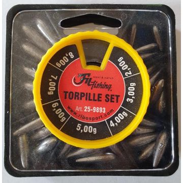 Set Plumbi Culisanti Filfishing, 7 Compartimente, 2.00-8.00g