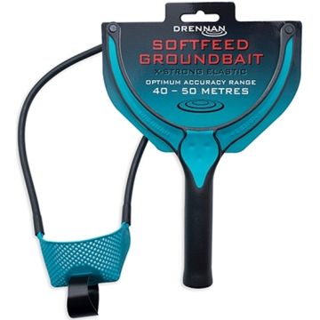 Etetőcsúzli Drennan Softfeed Caty with X-Strong Elastic, Soft Latex